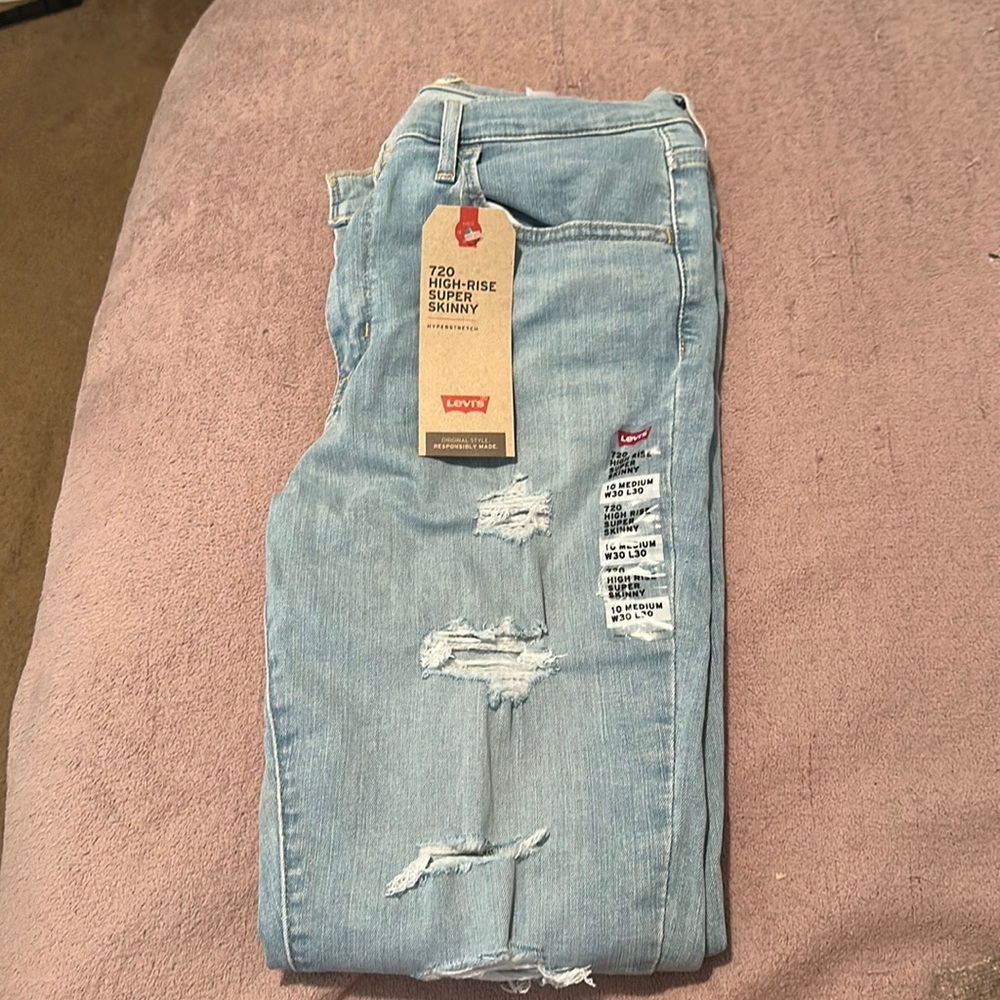 Levi High rise super skinny jeans